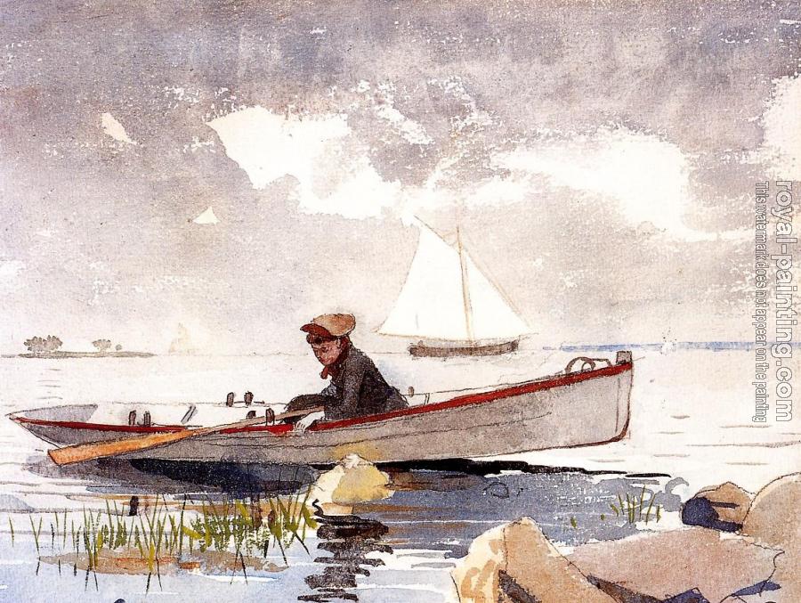 Winslow Homer : A Girl in a Punt